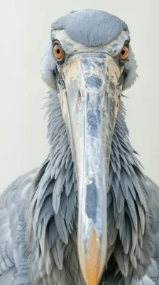 Close Up Portrait Of An African Openbill Stork