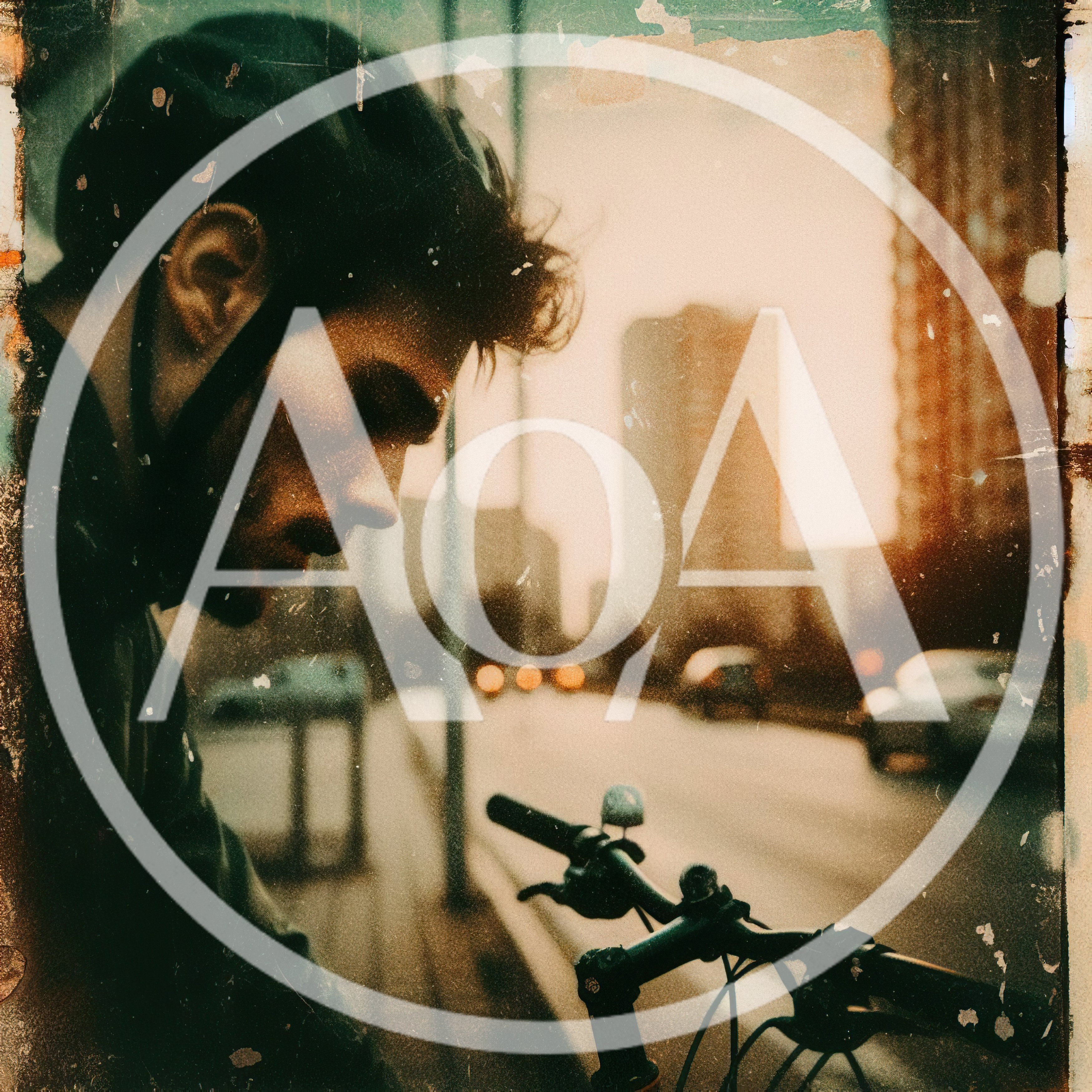 Young Man Wearing Helmet Standing With Bicycle