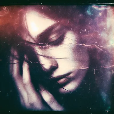 Artistic Portrait Of A Woman With Dreamy Expression