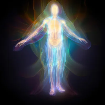 Ethereal Human Energy Field Visualization