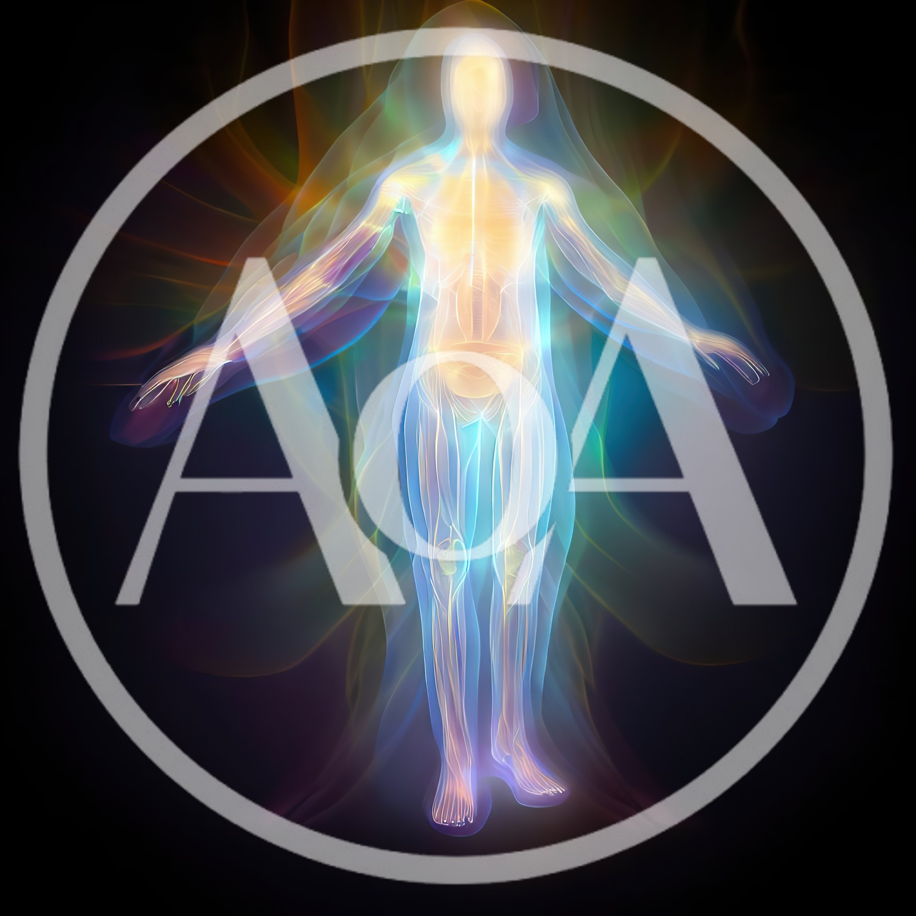 Ethereal Human Energy Field Visualization
