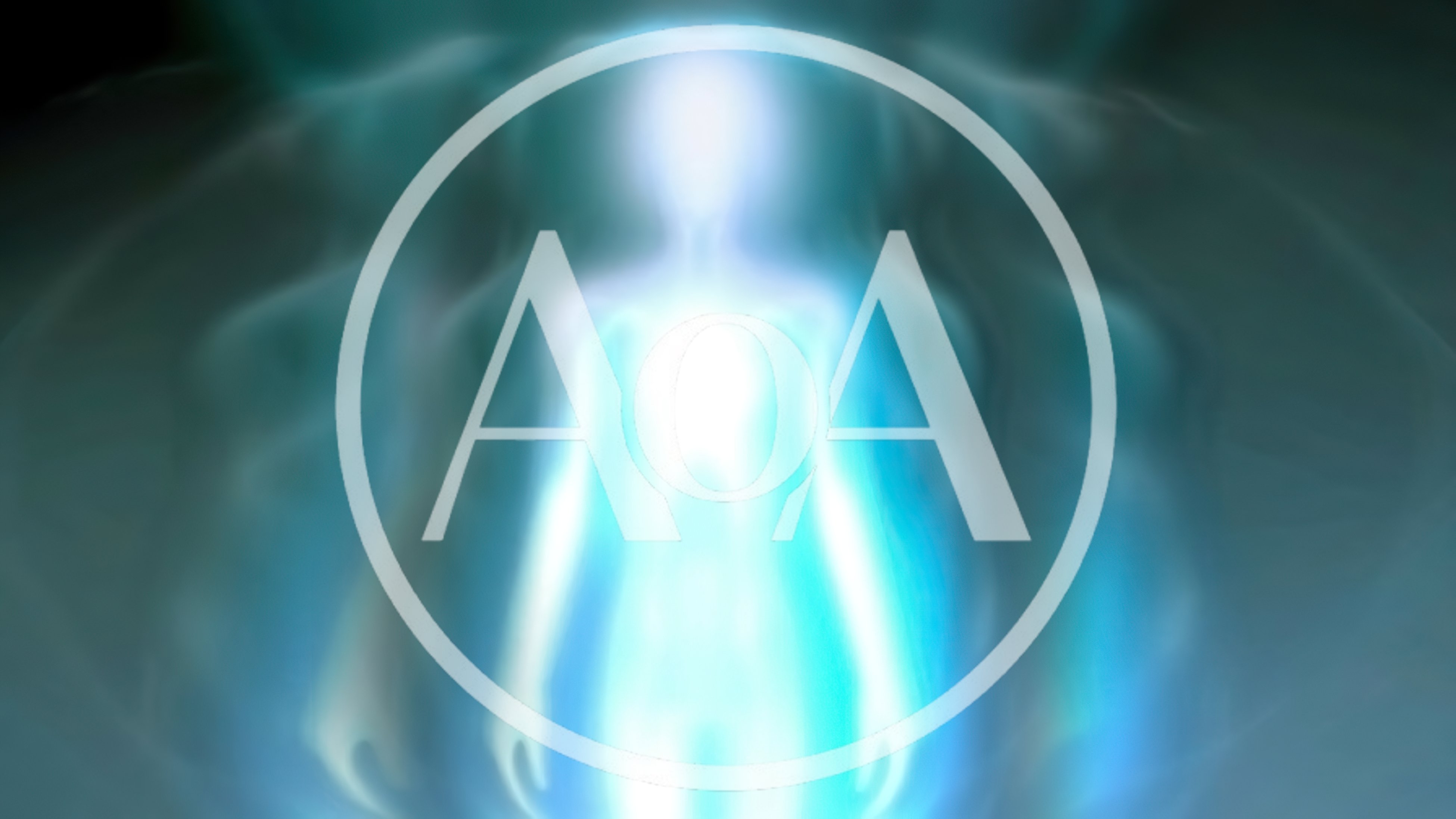 Ethereal Glowing Humanoid Figure In Abstract Light