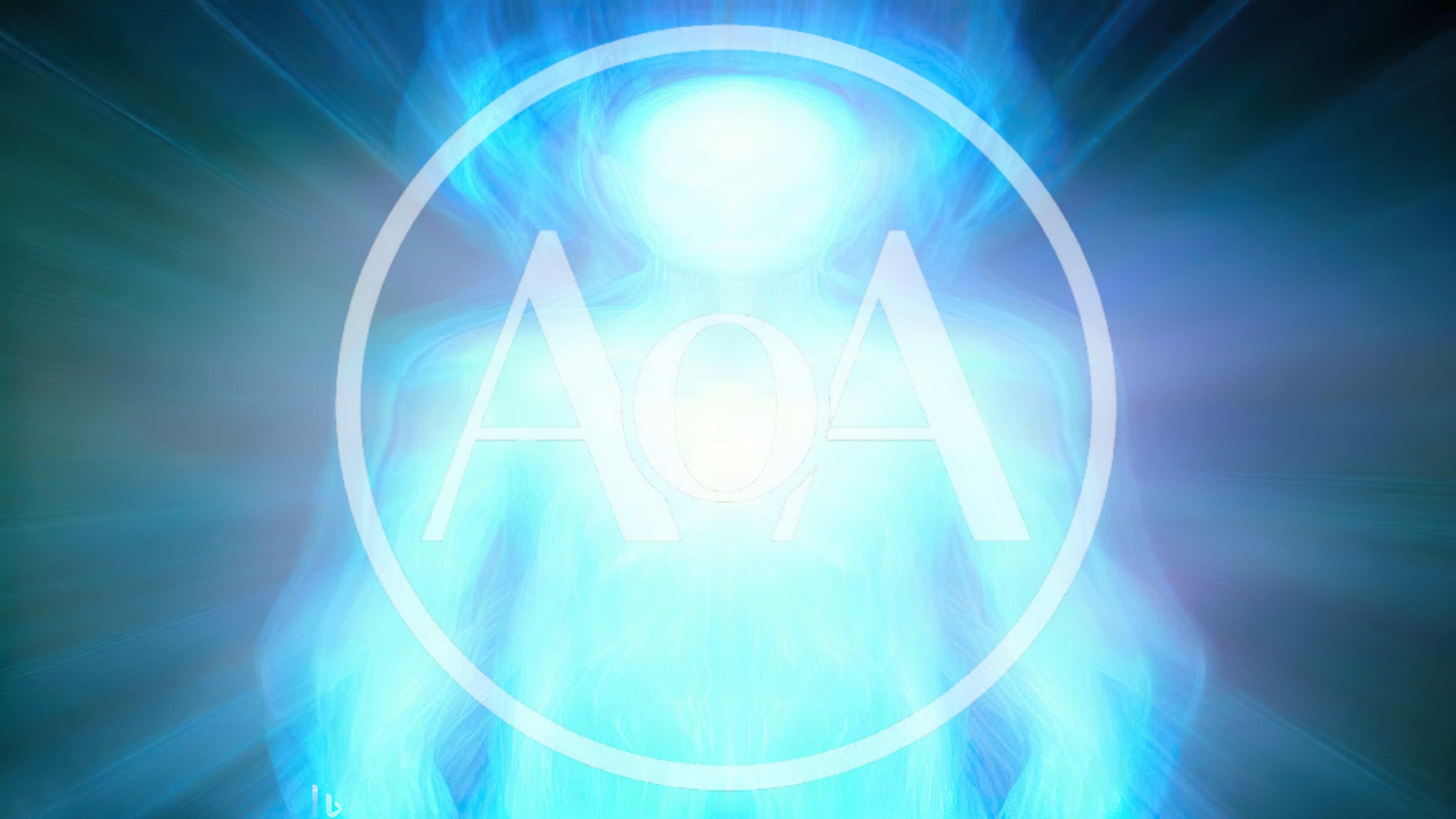 Glowing Human Silhouette With Radiant Energy Aura