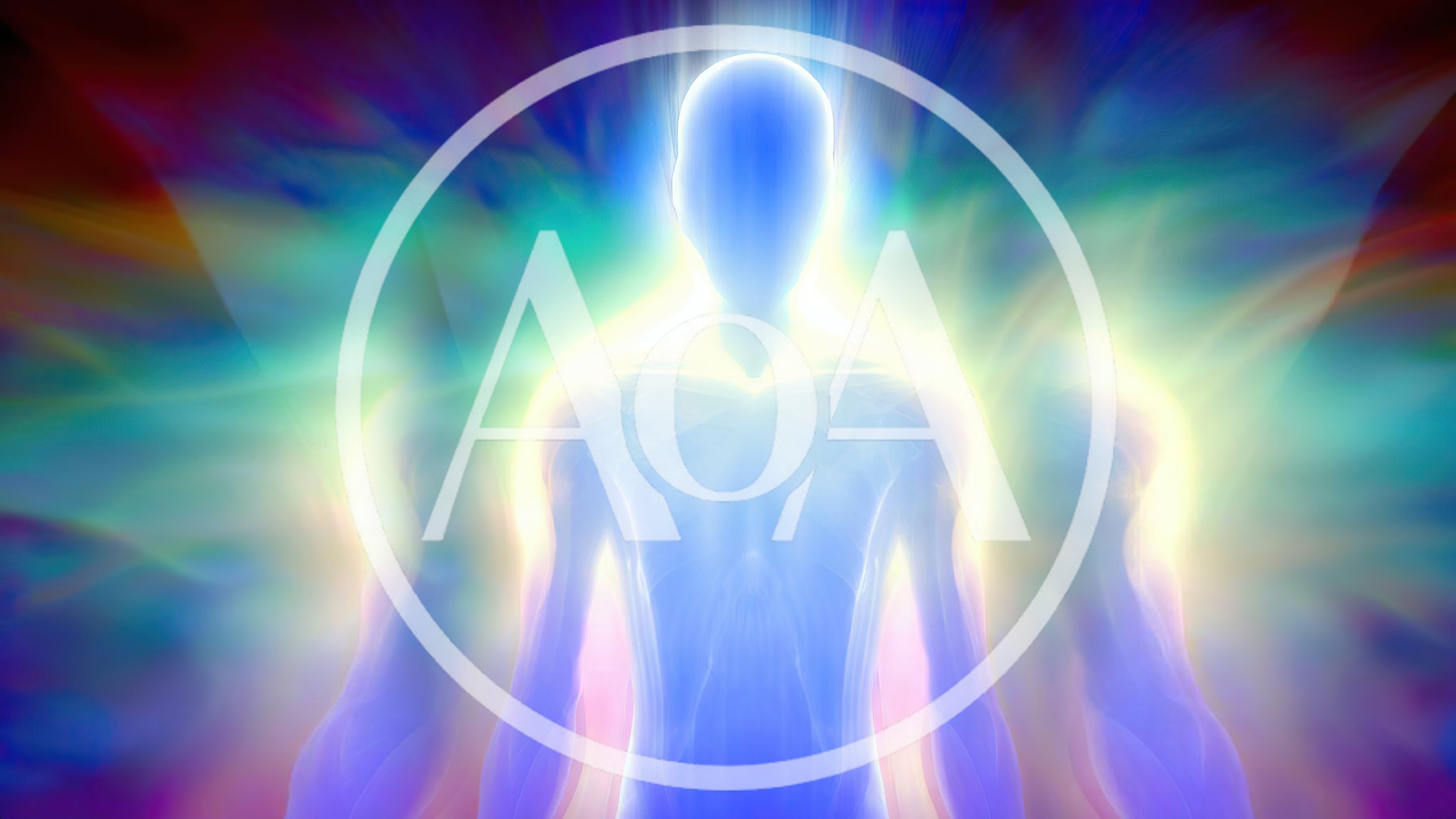 Ethereal Human Silhouette With Radiant Energy Aura