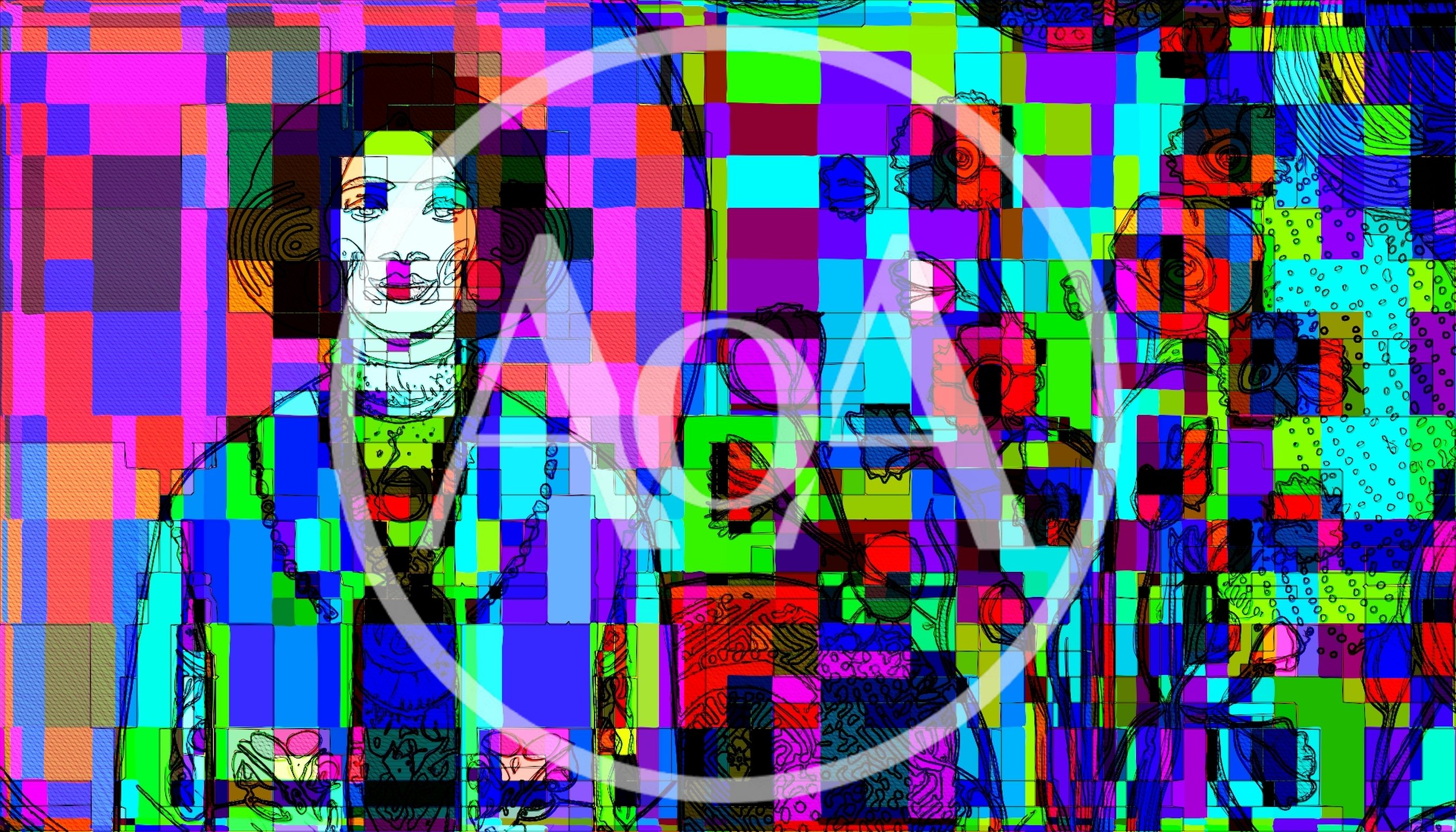 Abstract Digital Illustration Of A Woman With Flowers