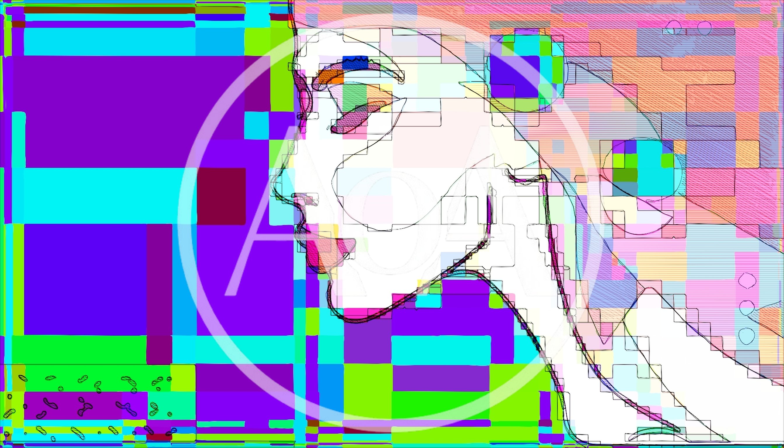 Abstract Digital Illustration Of A Woman Profile