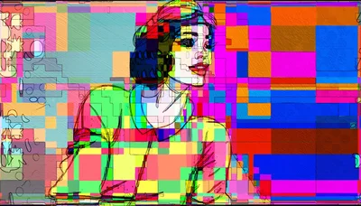 Abstract Digital Illustration Of A Woman