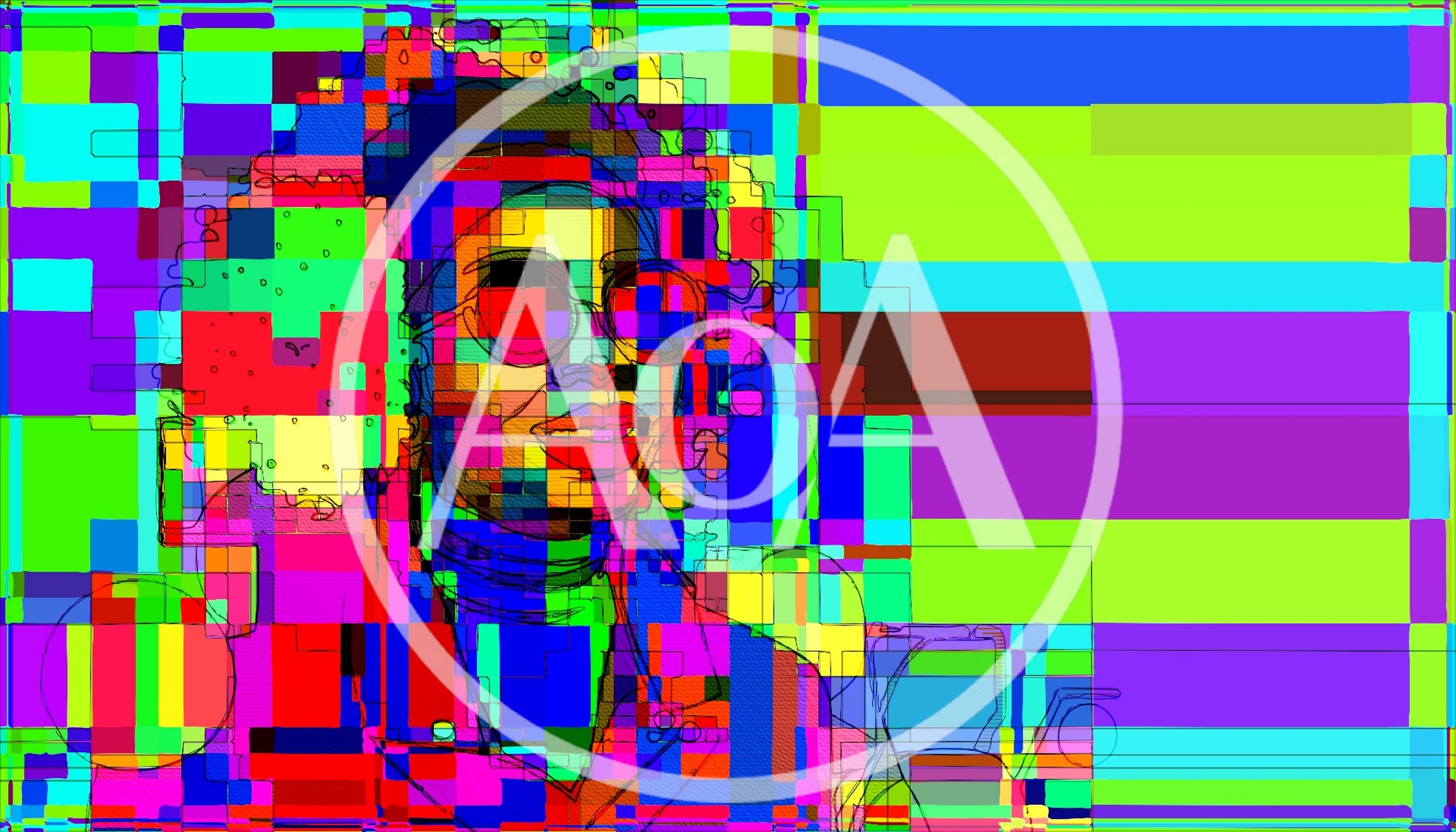 Abstract Digital Portrait Of A Woman With Afro Hair