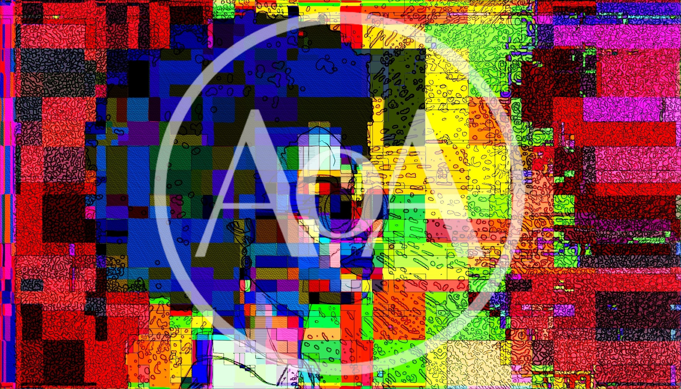 Abstract Digital Portrait Of A Woman With Afro Hair