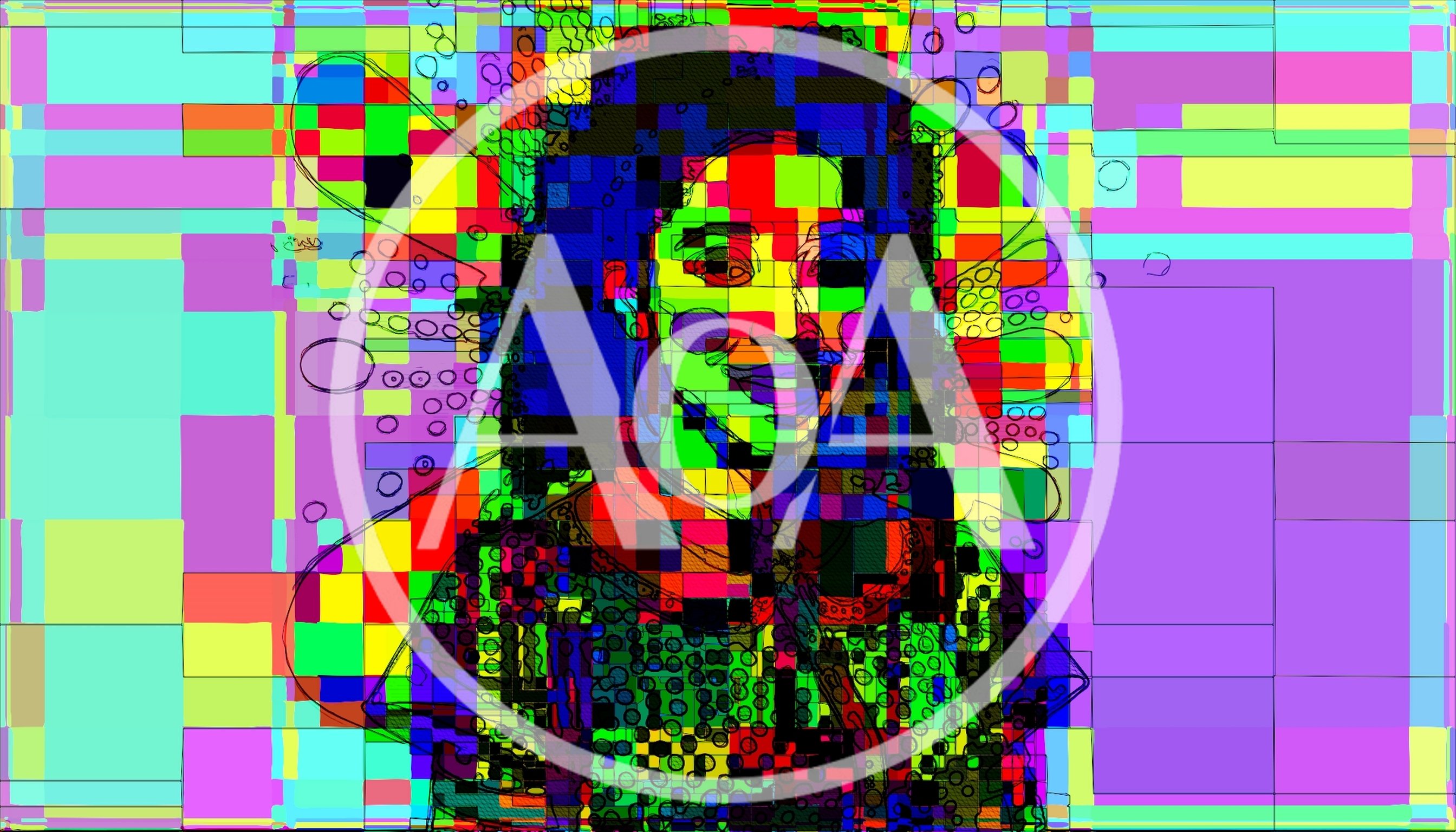Abstract Digital Portrait Of A Woman In Vibrant Colors