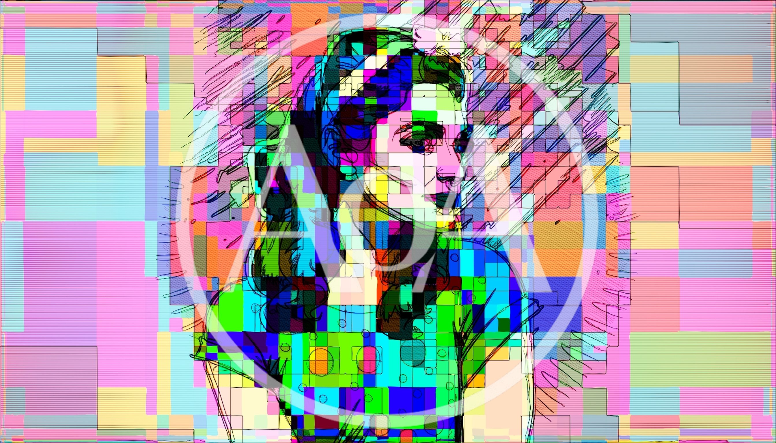 Abstract Digital Portrait Of A Woman In Pop Art