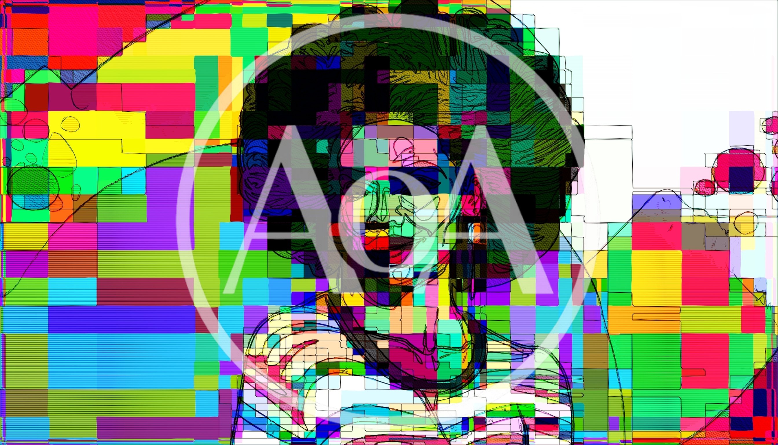 Abstract Digital Portrait Of A Woman With Afro Hair
