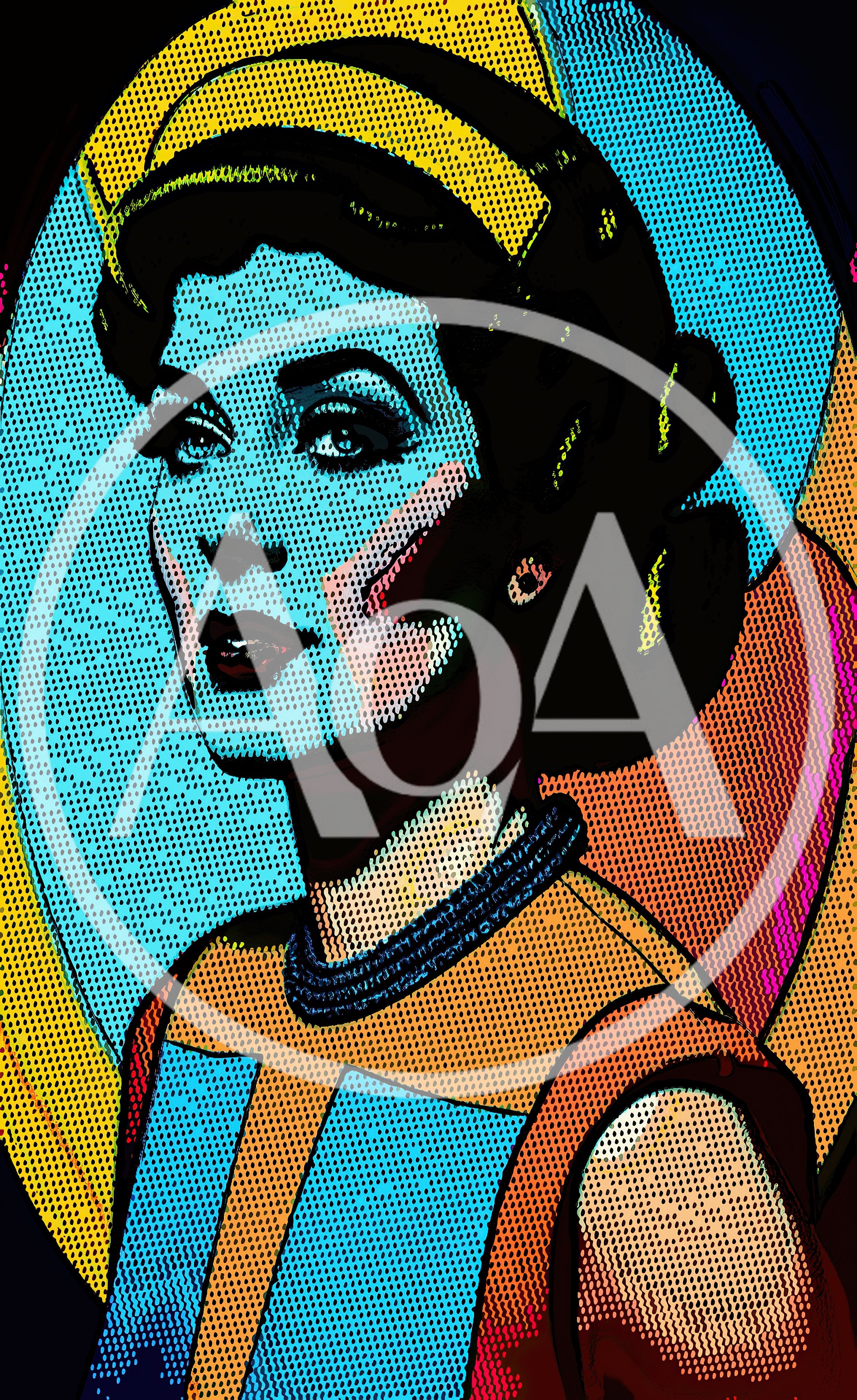 Pop Art Portrait Of A Stylish Woman