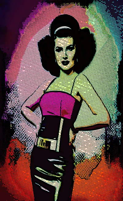 Pop Art Illustration Of A Glamorous Woman