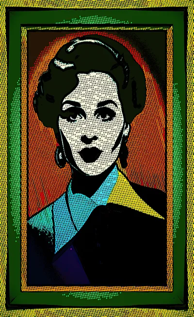 Pop Art Portrait Of A Woman