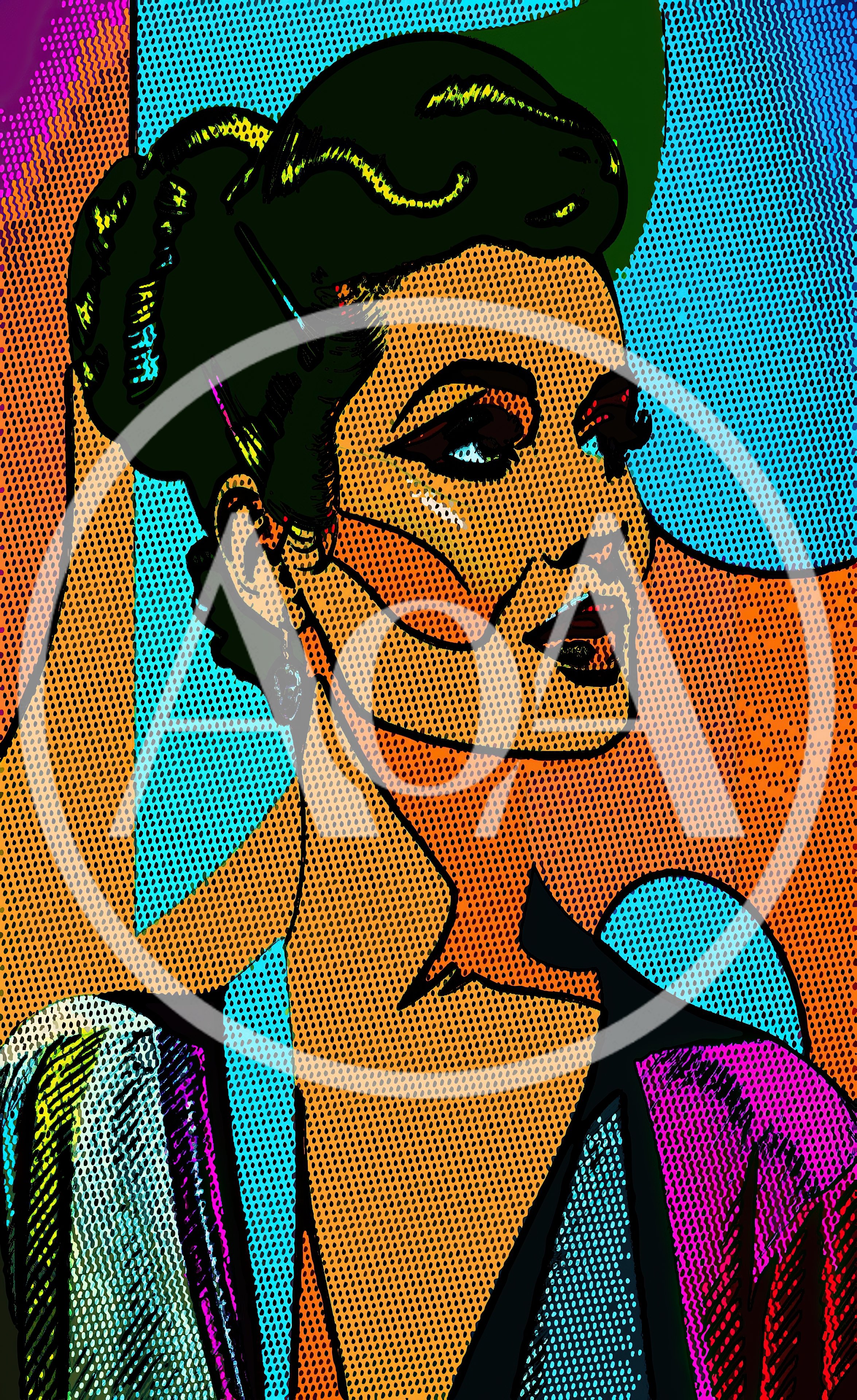 Pop Art Illustration Of A Stylish Woman