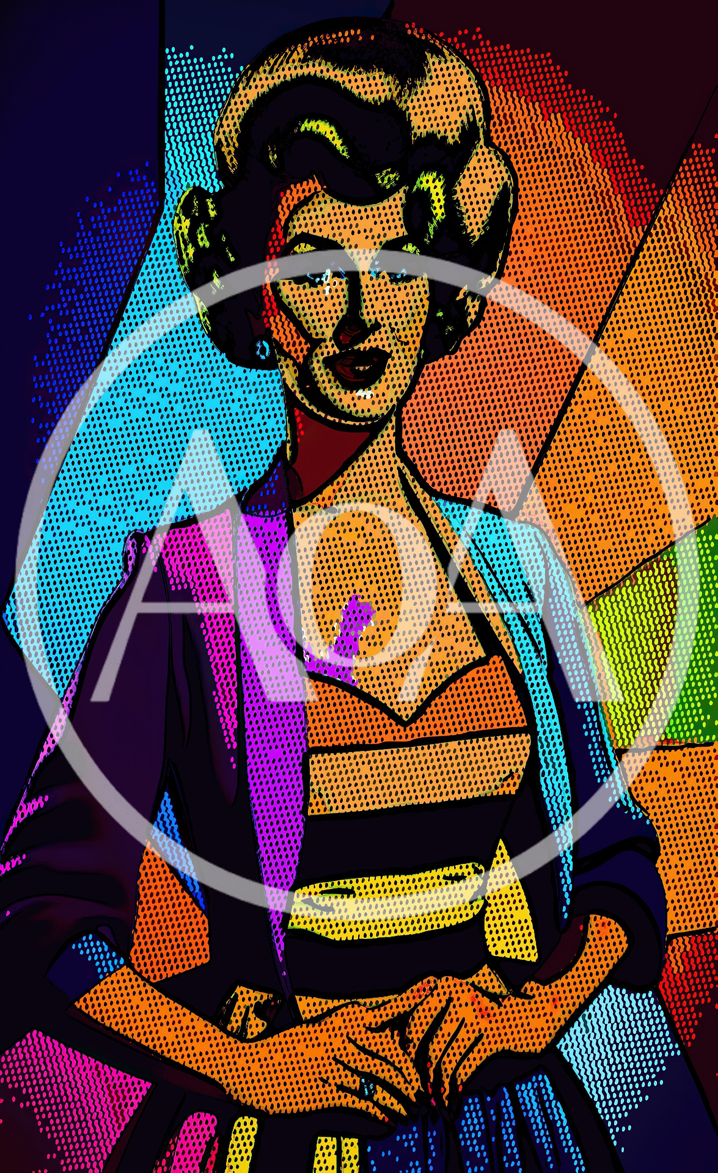Pop Art Illustration Of A Vintage Woman