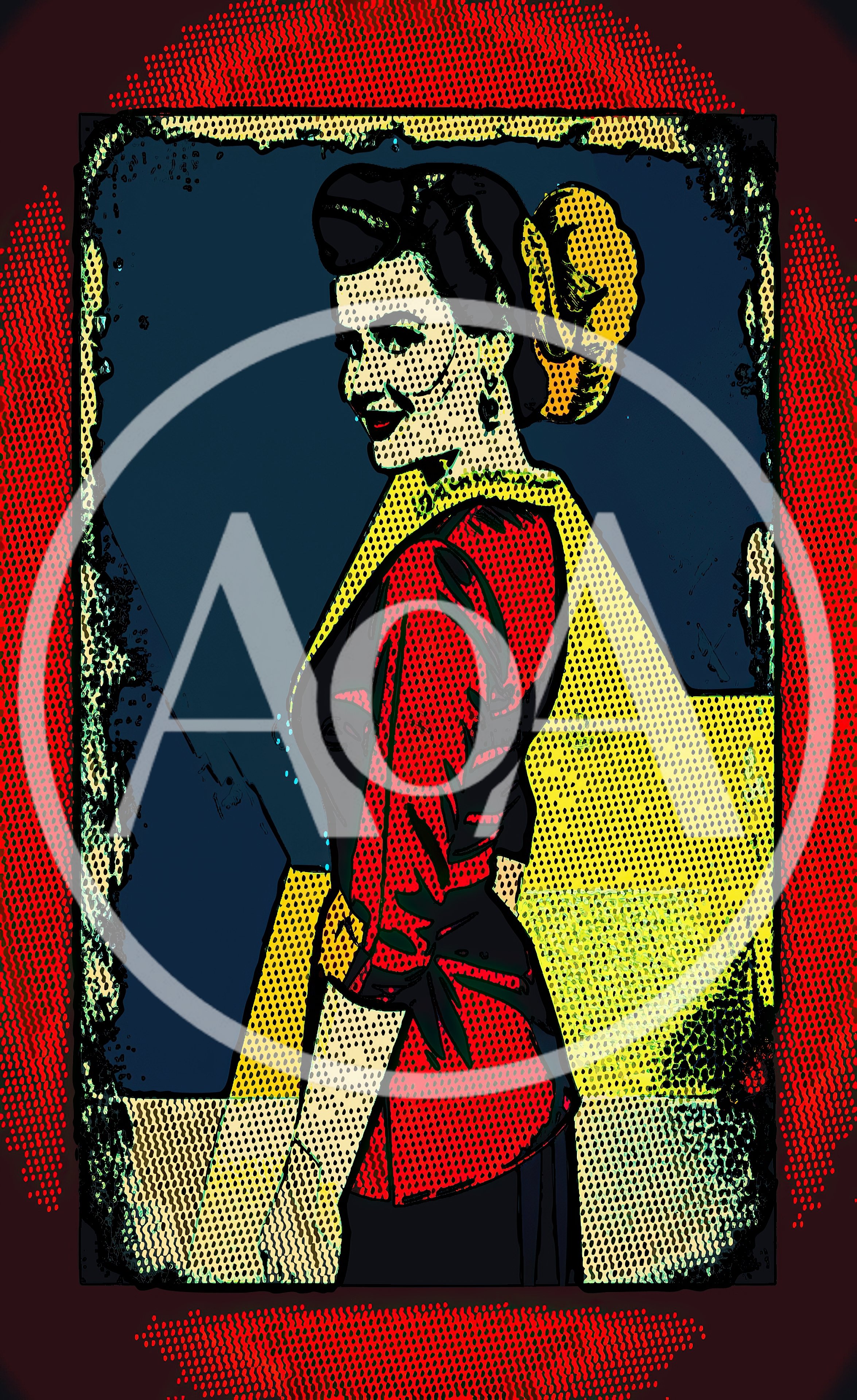 Vintage Pop Art Illustration Of A Stylish Woman