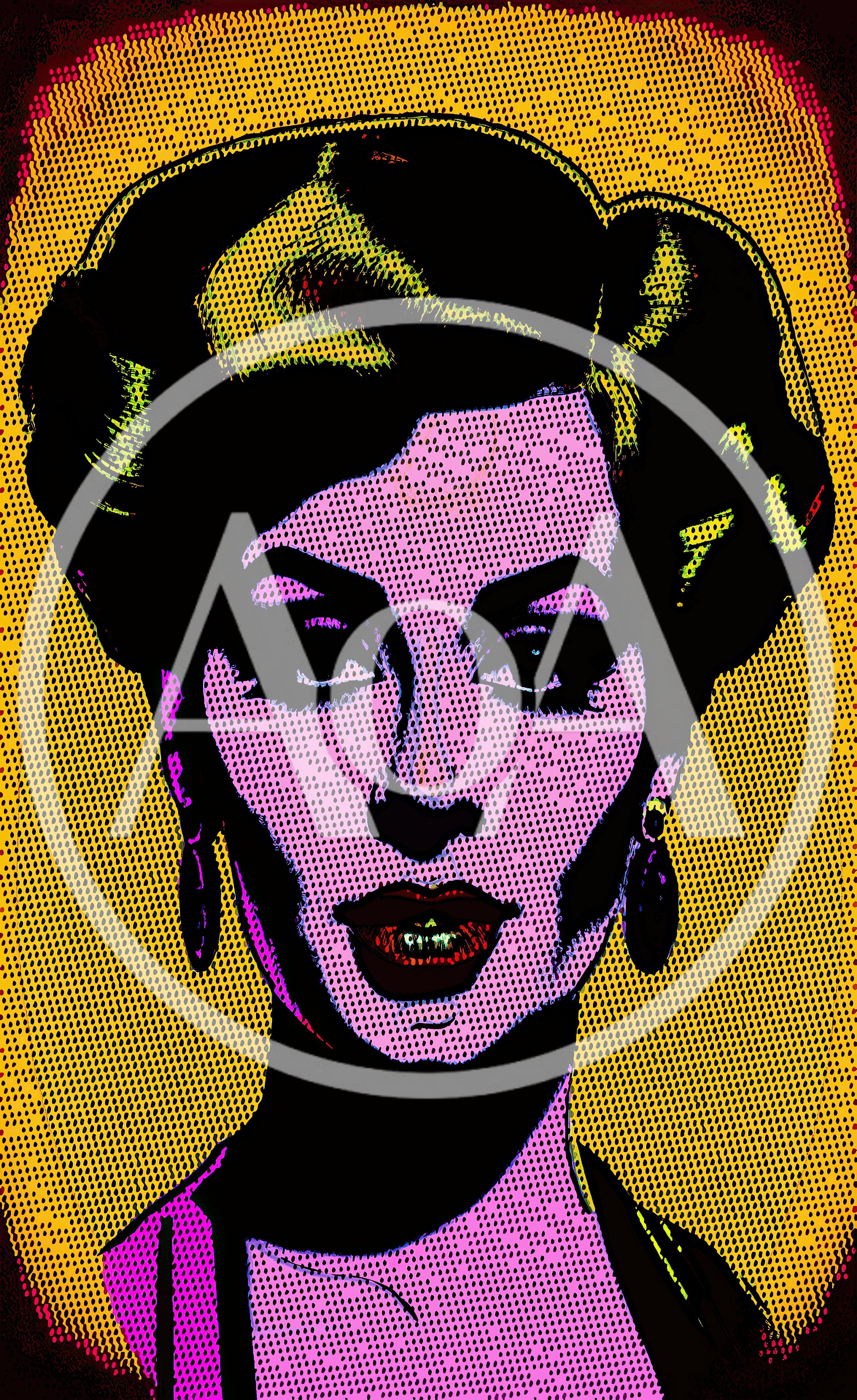 Pop Art Portrait Of A Glamorous Woman