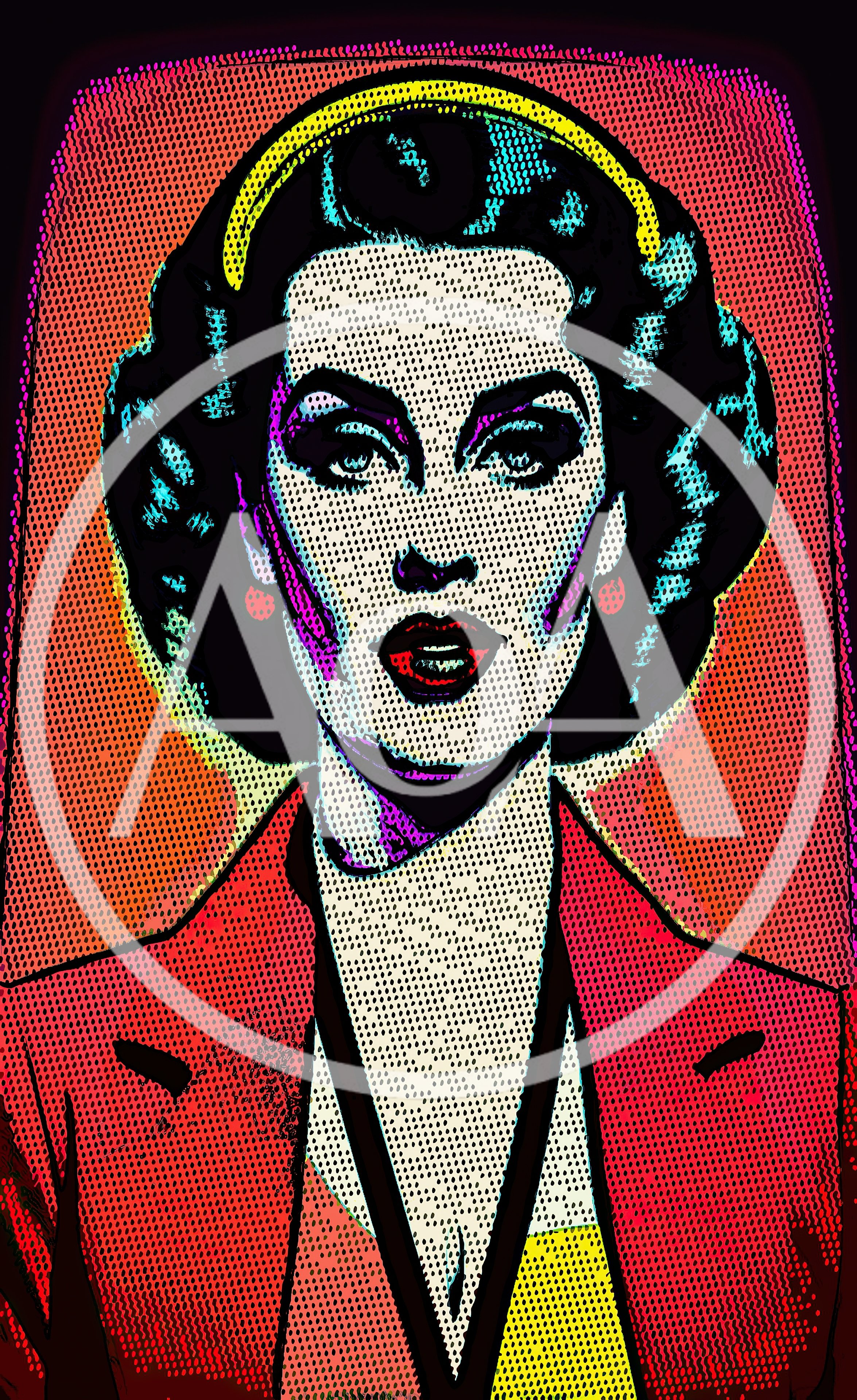 Pop Art Portrait Of A Stylish Woman