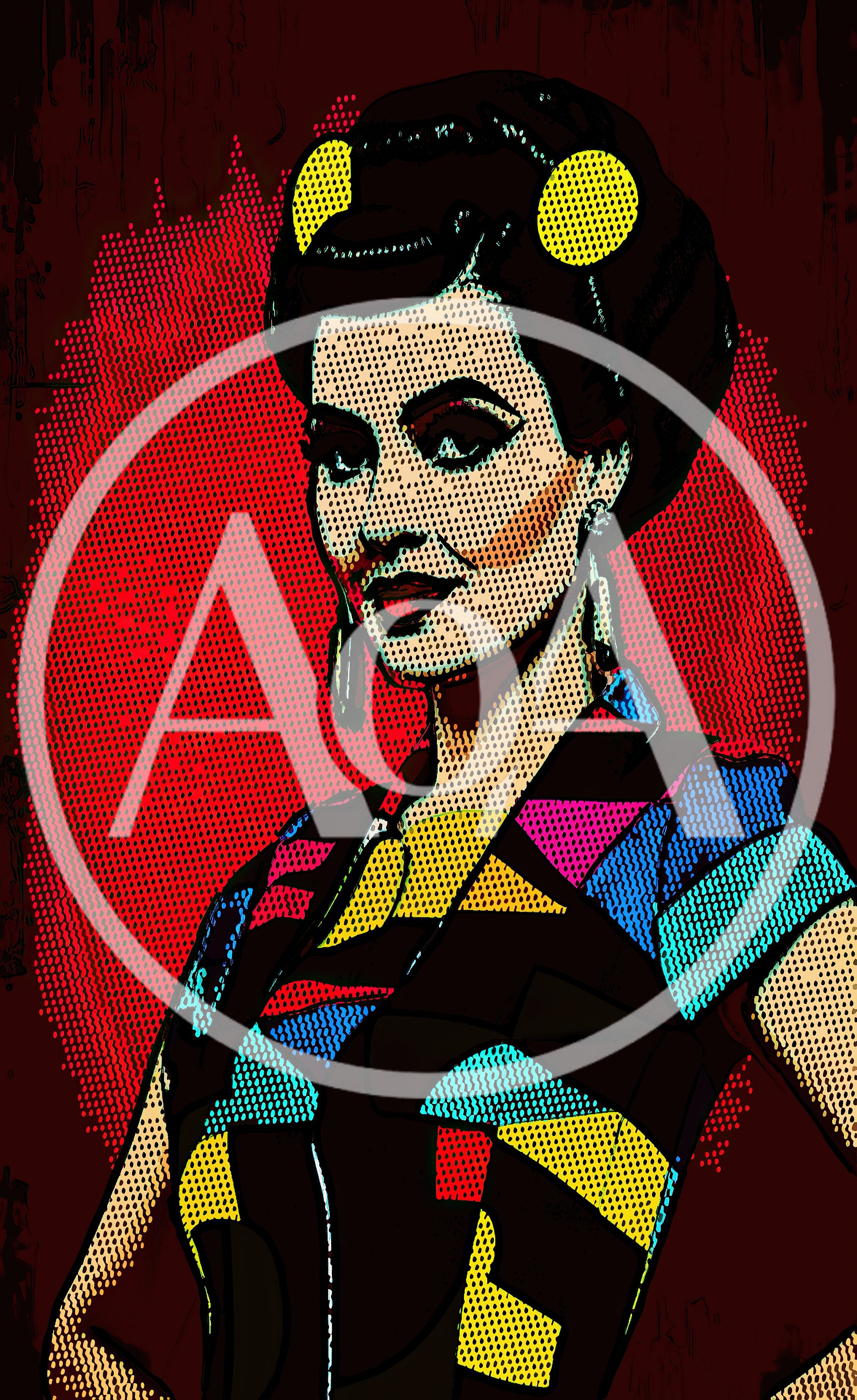 Pop Art Portrait Of A Stylish Woman
