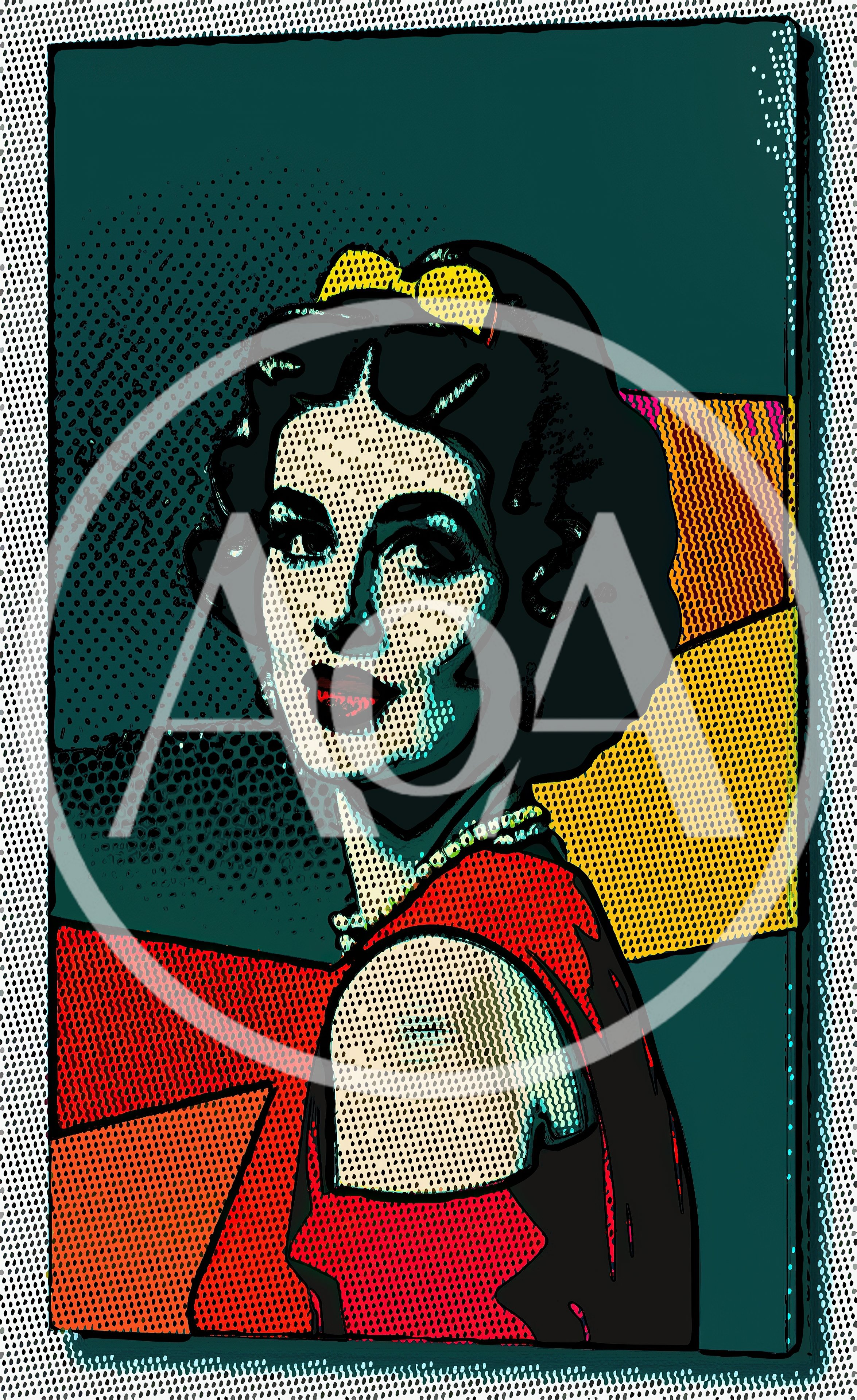 Pop Art Portrait Of A Glamorous Woman