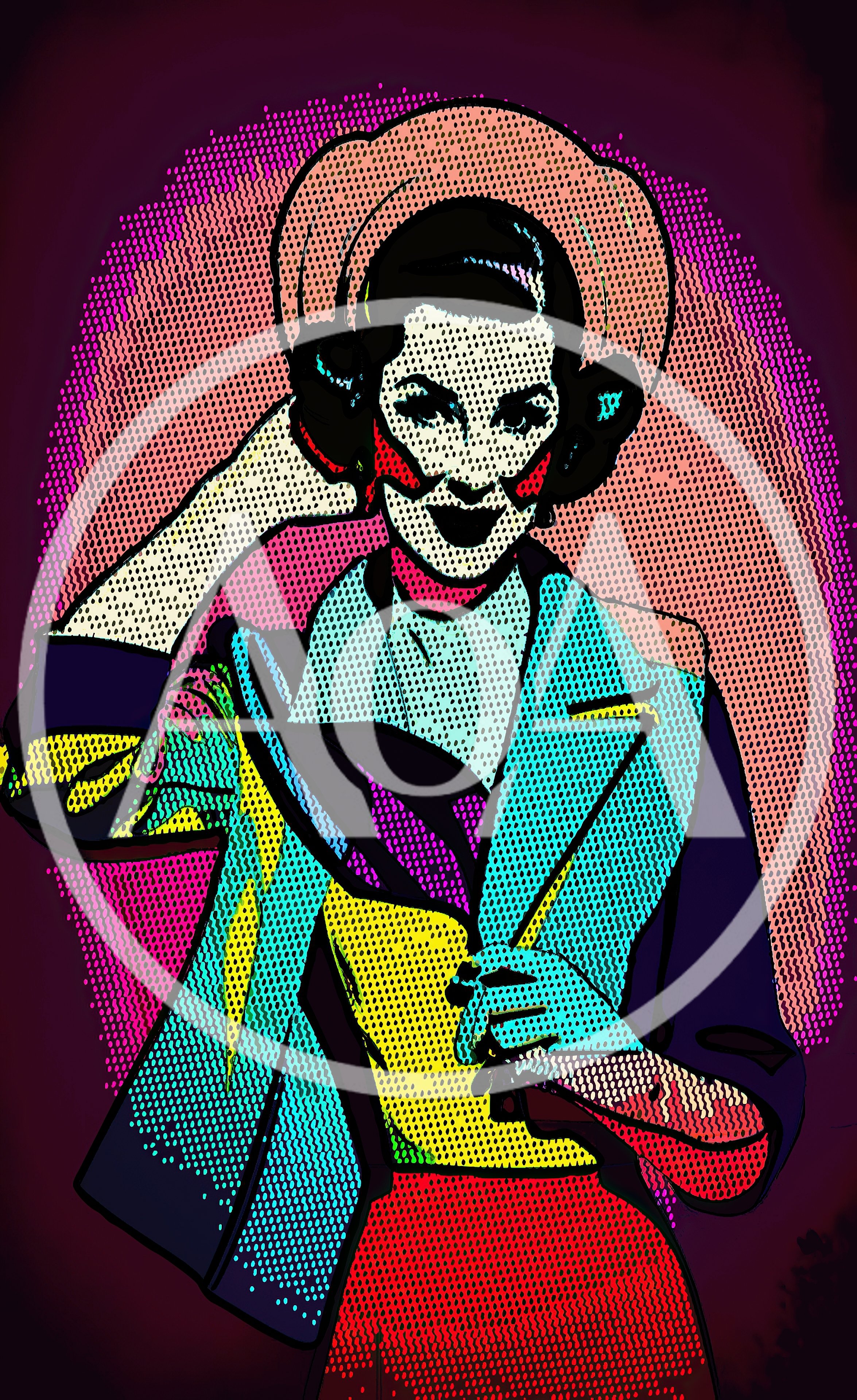 Pop Art Illustration Of A Stylish Woman