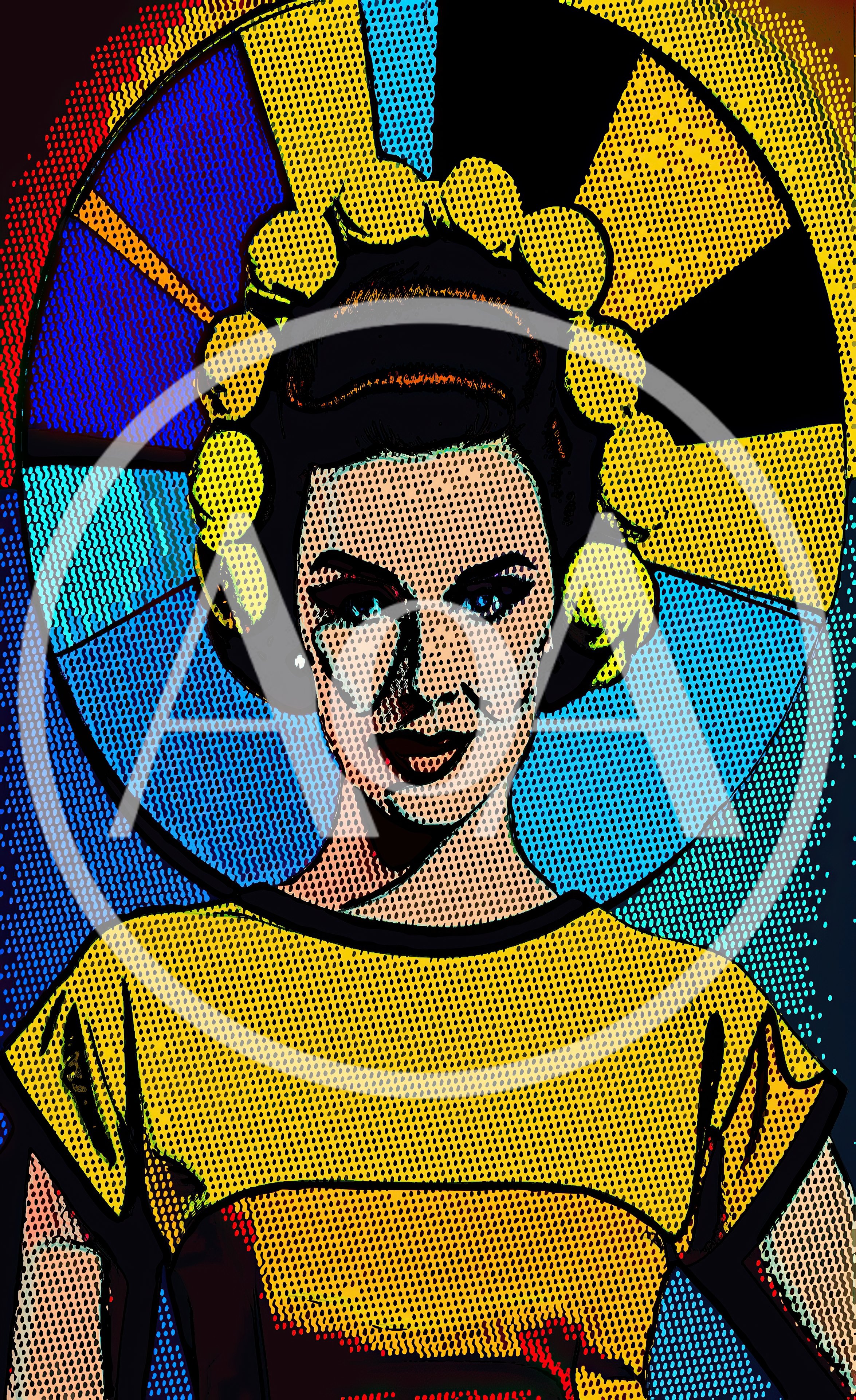 Pop Art Style Portrait Of A Woman