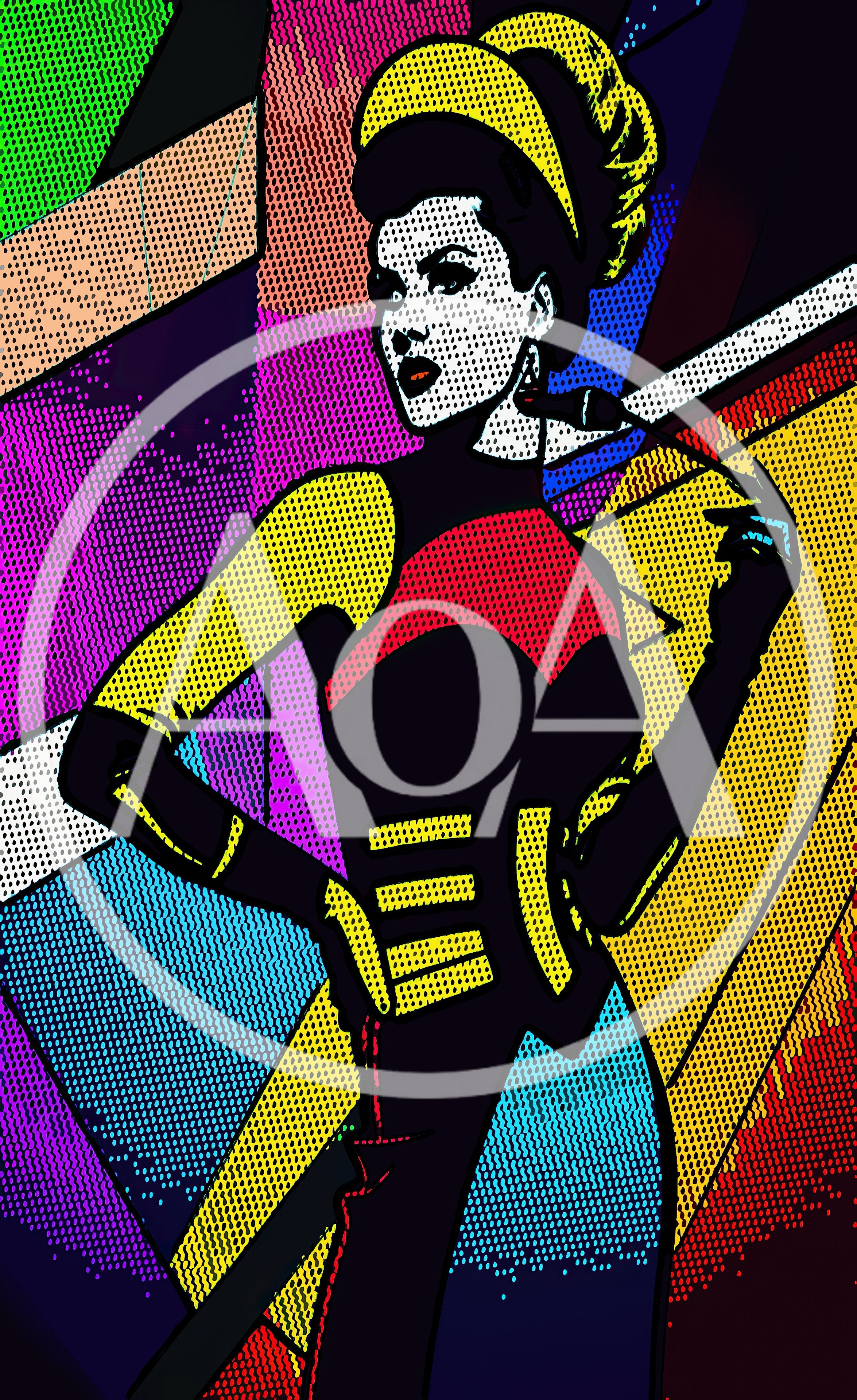 Pop Art Illustration Of A Stylish Woman