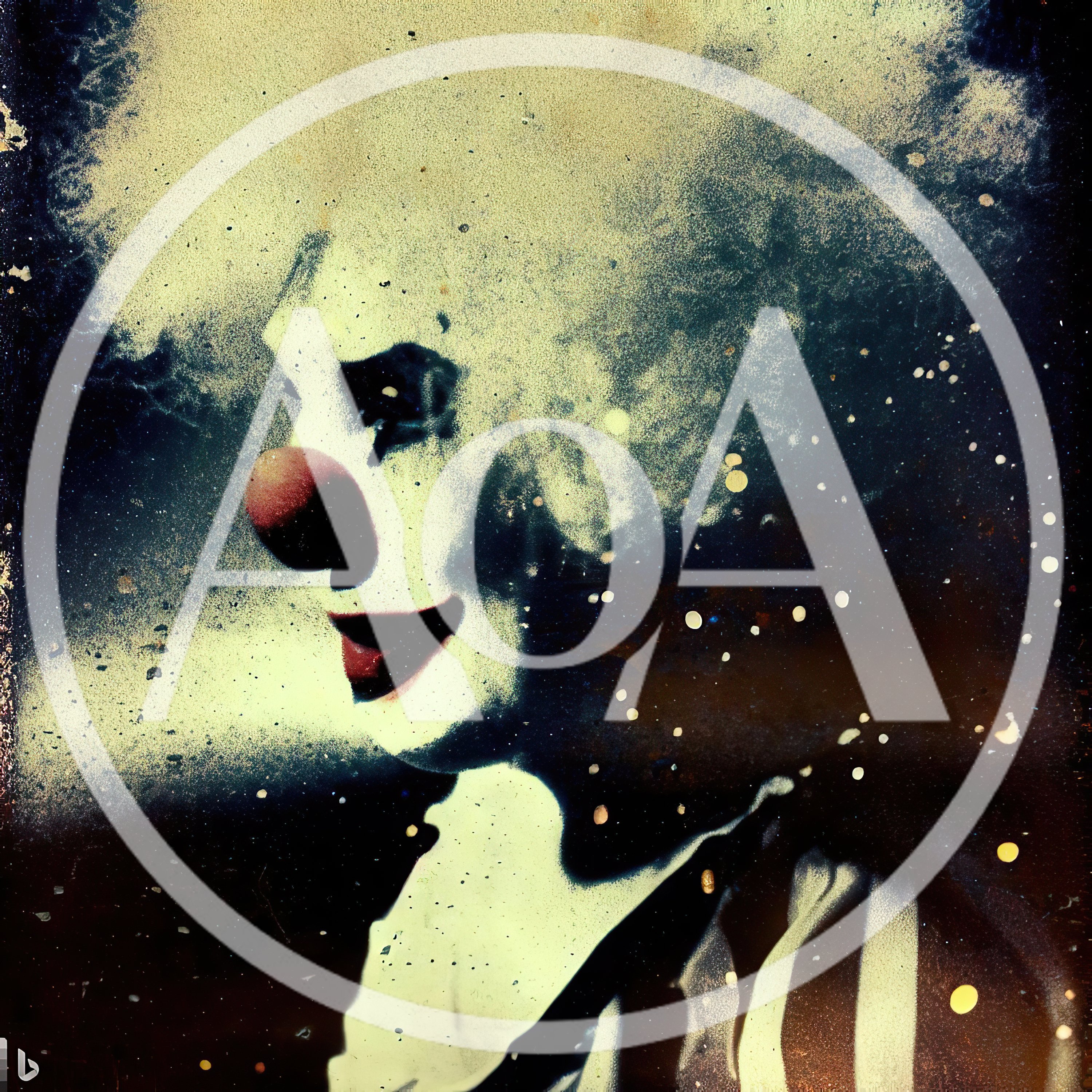 Gritty Artistic Portrait Of A Spooky Clown