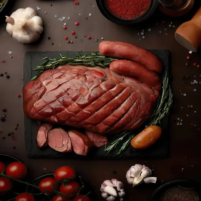 Roasted Meat Platter with Sausages and Herbs