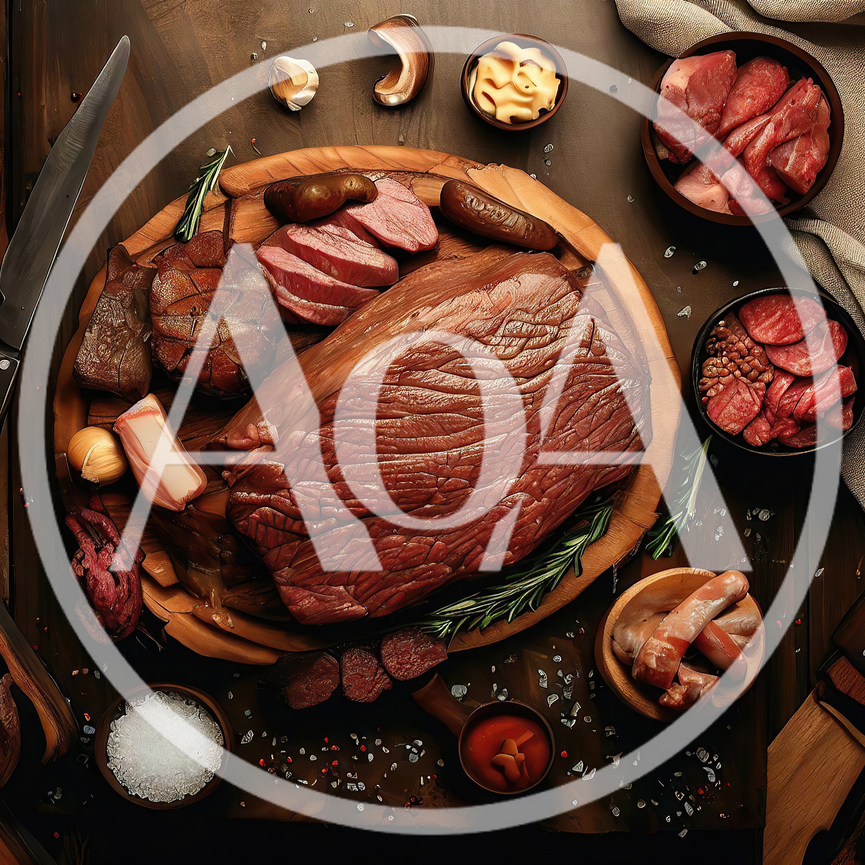 Gourmet Charcuterie Board With Smoked Meats And Spices