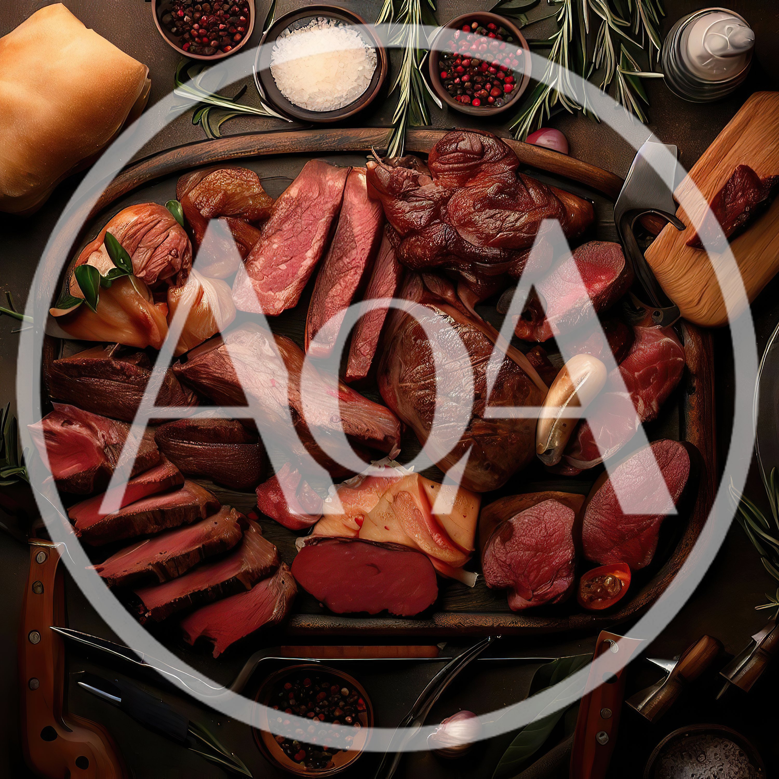 Gourmet Charcuterie Board With Assorted Smoked Meats
