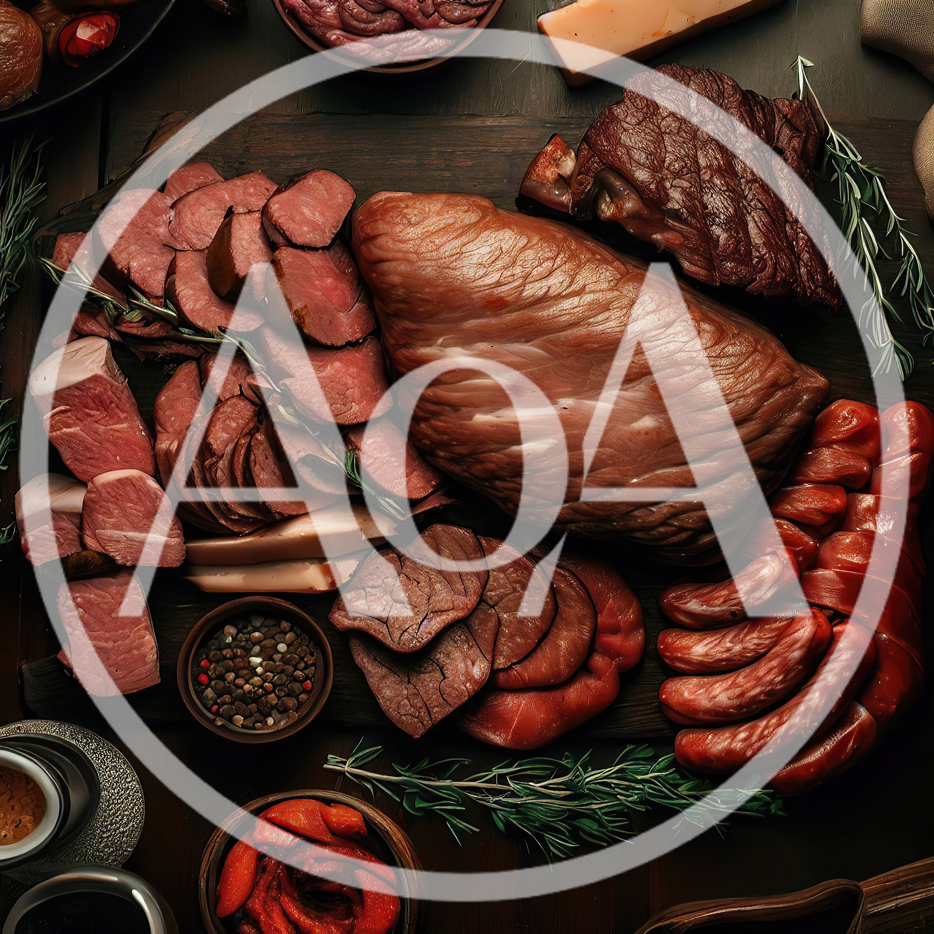 Gourmet Charcuterie Board With Smoked Meats And Sausages