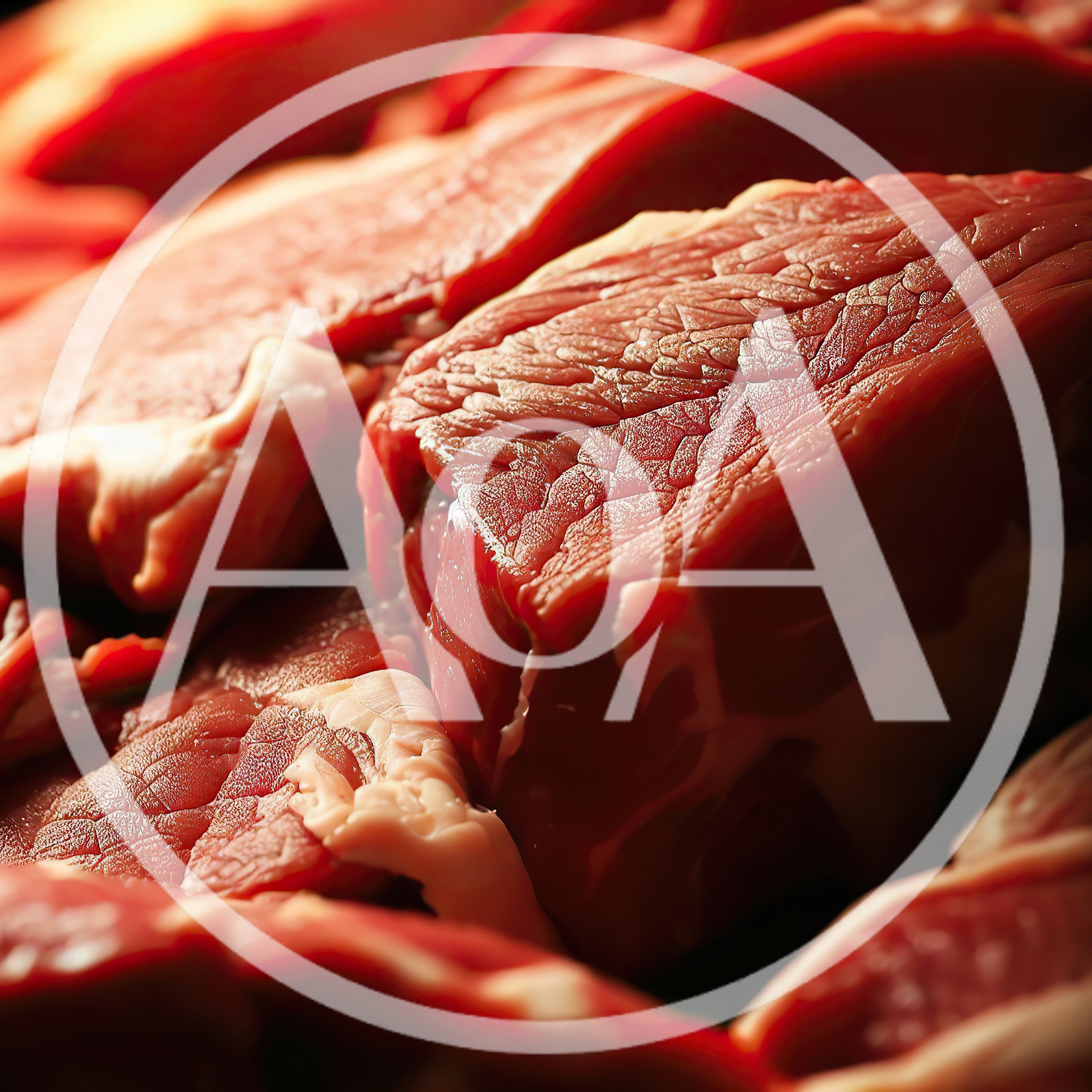 Close Up Of Raw Beef Steak Cuts