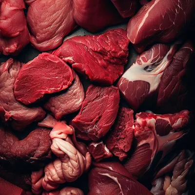 Assorted Cuts Of Raw Red Meat