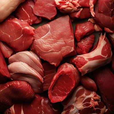 Assorted Cuts Of Raw Red Meat