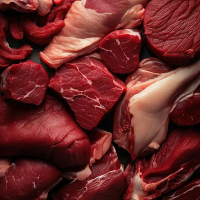 Assorted Cuts Of Raw Red Meat