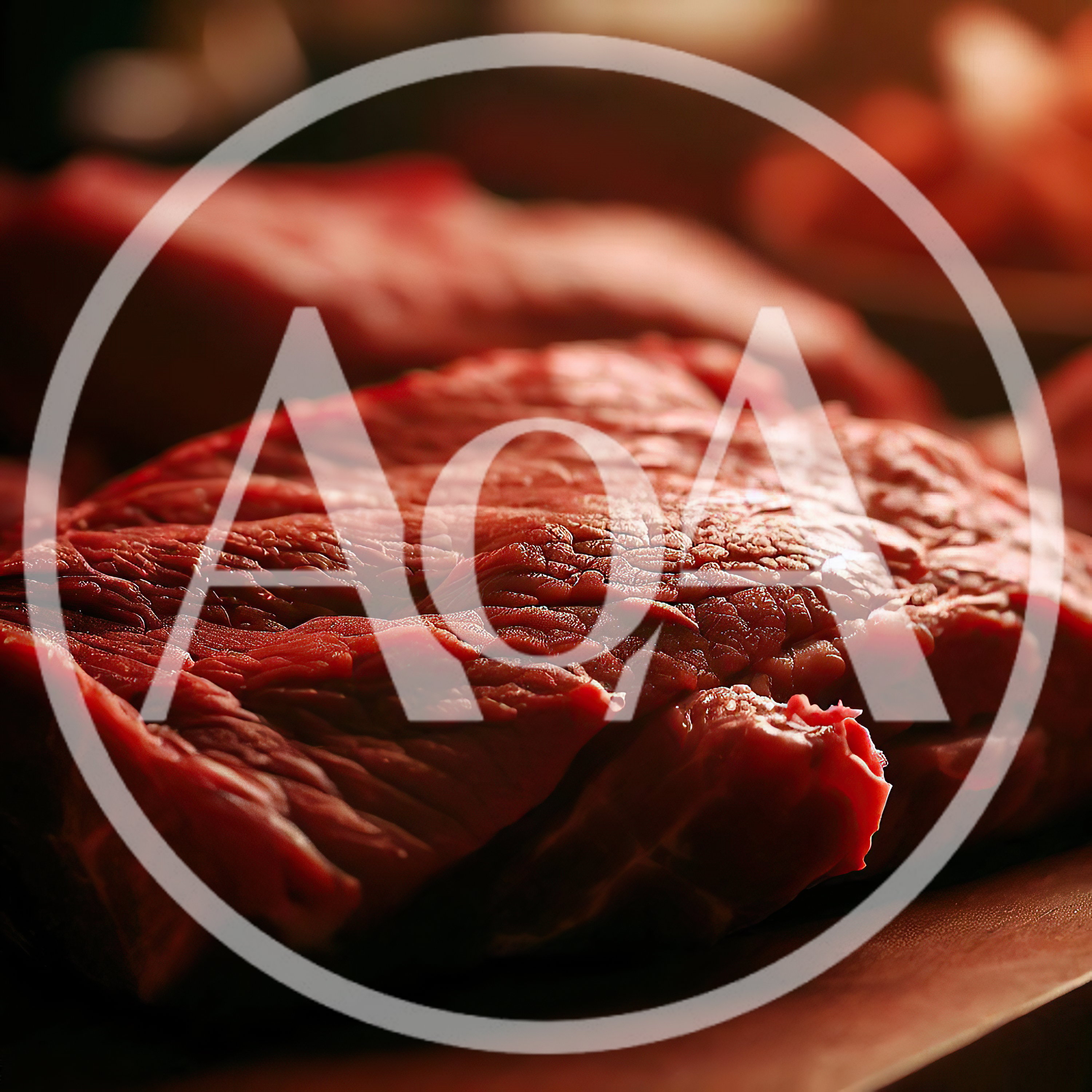 Raw Beef Steak Close Up