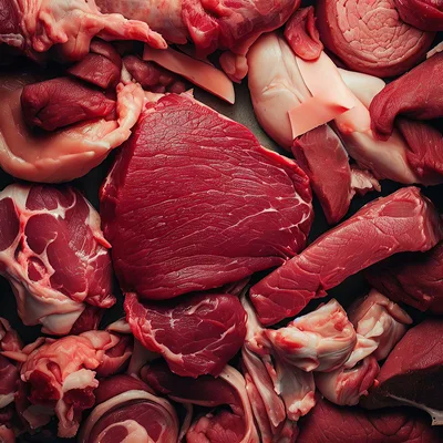 Assorted Cuts Of Raw Red Meat