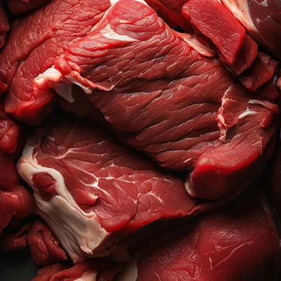 Fresh Raw Beef Meat Cuts Close Up