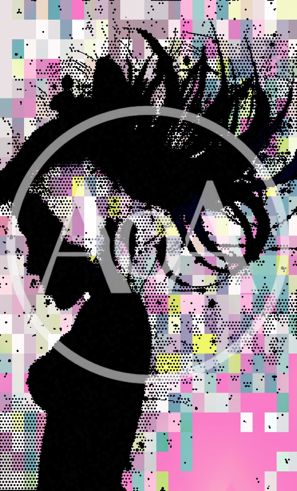 Abstract Silhouette Of A Woman With Flowing Hair