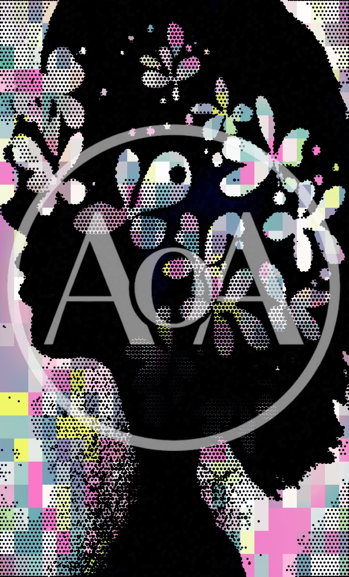 Abstract Silhouette Of A Woman With Floral Hair