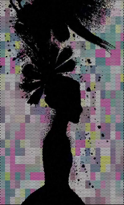 Silhouette Of A Woman With Elaborate Floral Hairpiece