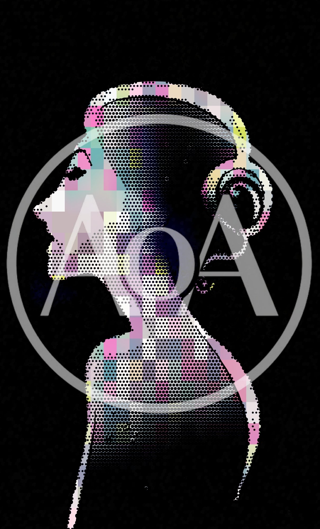 Digital Art Portrait Of A Woman In Profile