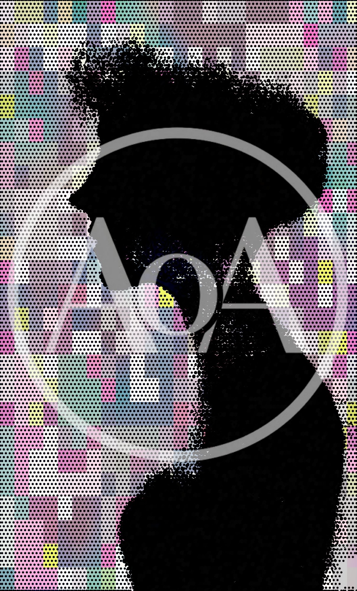 Abstract Silhouette Of A Woman Profile Portrait