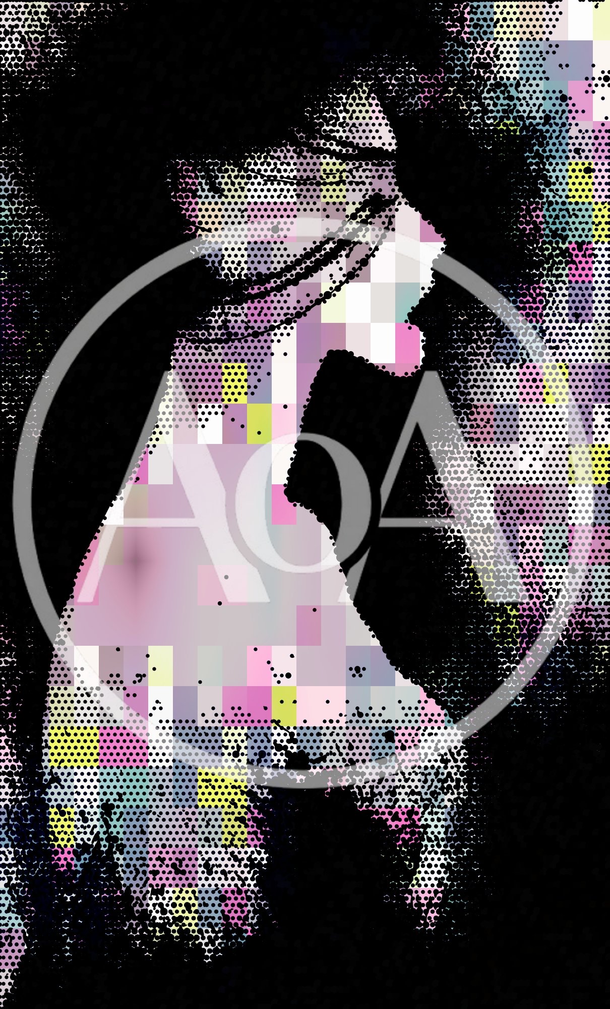 Abstract Digital Portrait Of A Woman In Profile