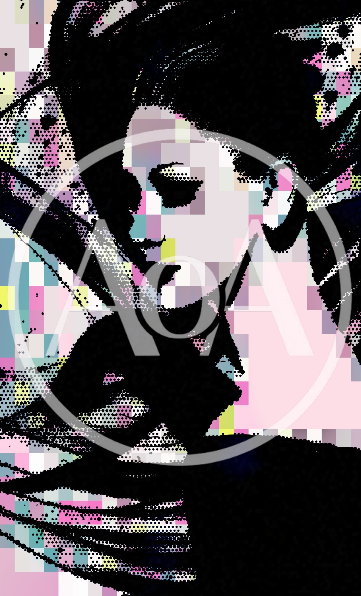 Abstract Digital Illustration Of A Woman With A Bird
