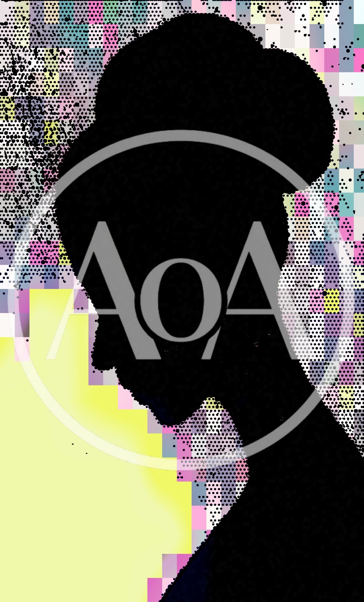 Abstract Silhouette Of A Woman With A Bun Hairstyle