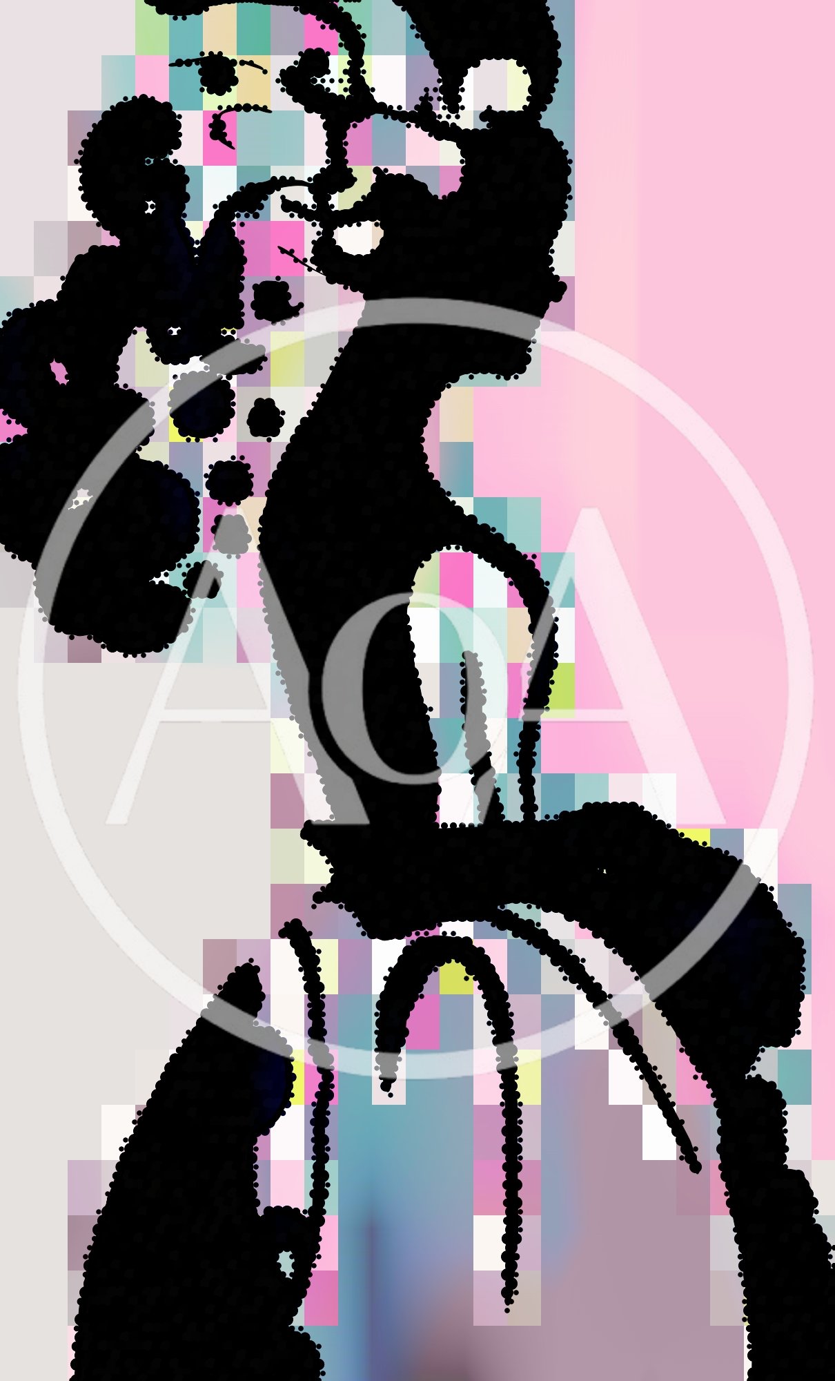 Abstract Silhouette Of A Woman In Profile